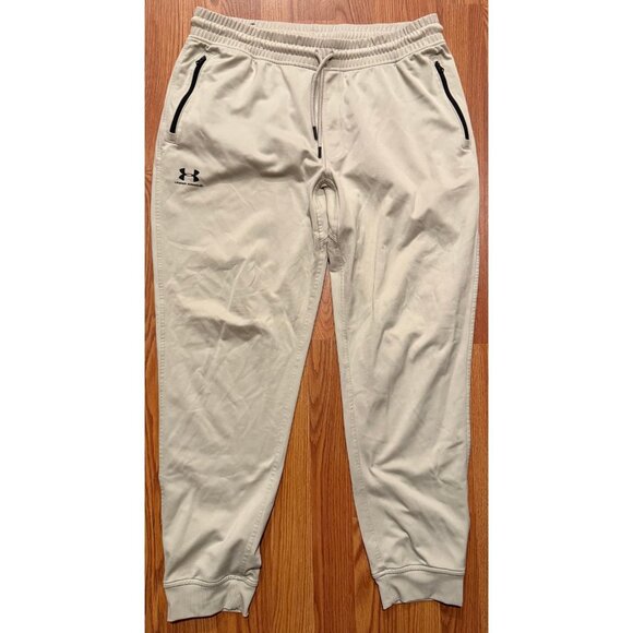 Under Armour Tricot Joggers Mens XL 28" 1290261 Loose Fit Tapered Leg Sweatpants - Picture 1 of 8